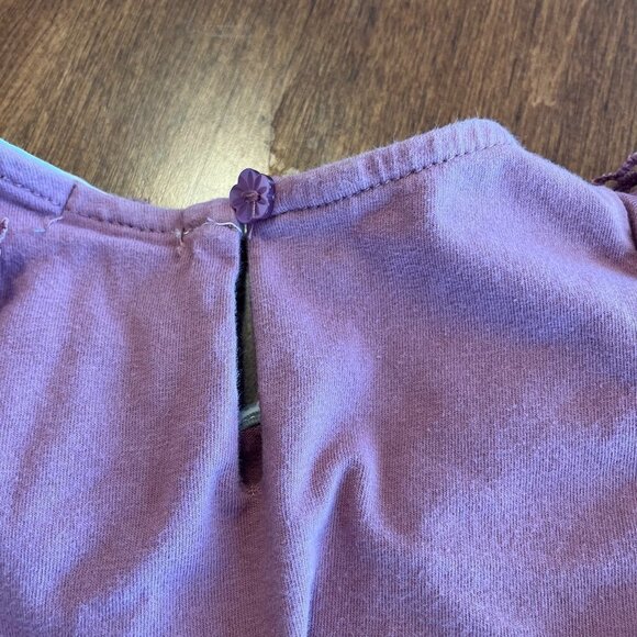 Tahari 4T girls dress mauve with lace at shoulders - Picture 3 of 4